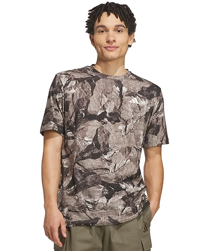 adidas Men's Rock Camo Aop Graphic Crewneck T-Shirt