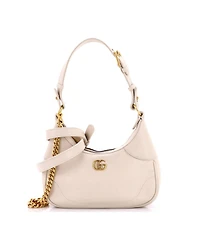 Pre-Owned Gucci Small Aphrodite Zip Shoulder Bag Leather