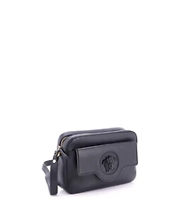 Pre-Owned Versace Small La Medusa Flap Pocket Camera Bag Leather