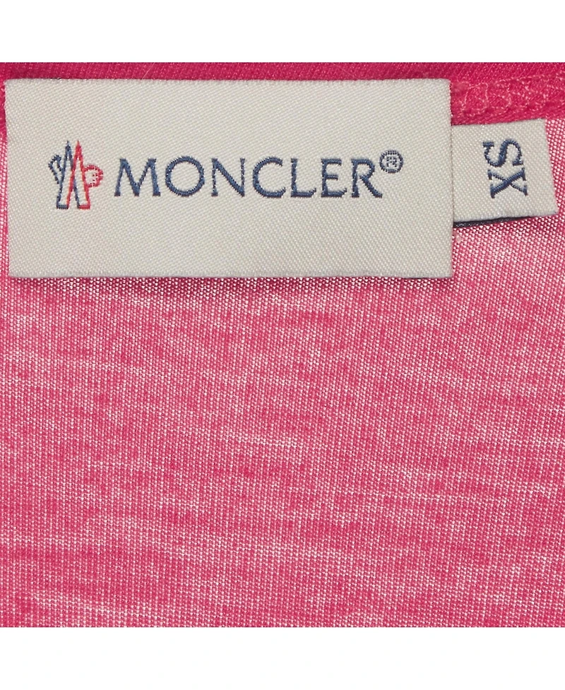 Pre-Owned Moncler Women's Floral Print Silk and Jersey T-Shirt