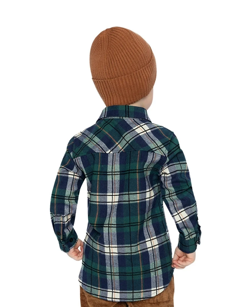 Deux par Little and Big Boy (6-12) Plaid Shirt