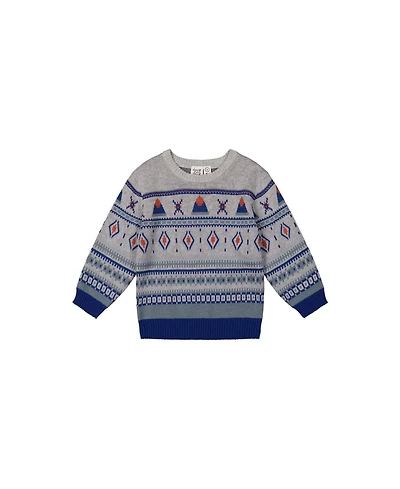 Deux par Baby Boys (12M-24M) Jacquard Knit Sweater