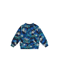Deux par Little and Big Boy(6-12) Camouflage Fleece Sweatshirt