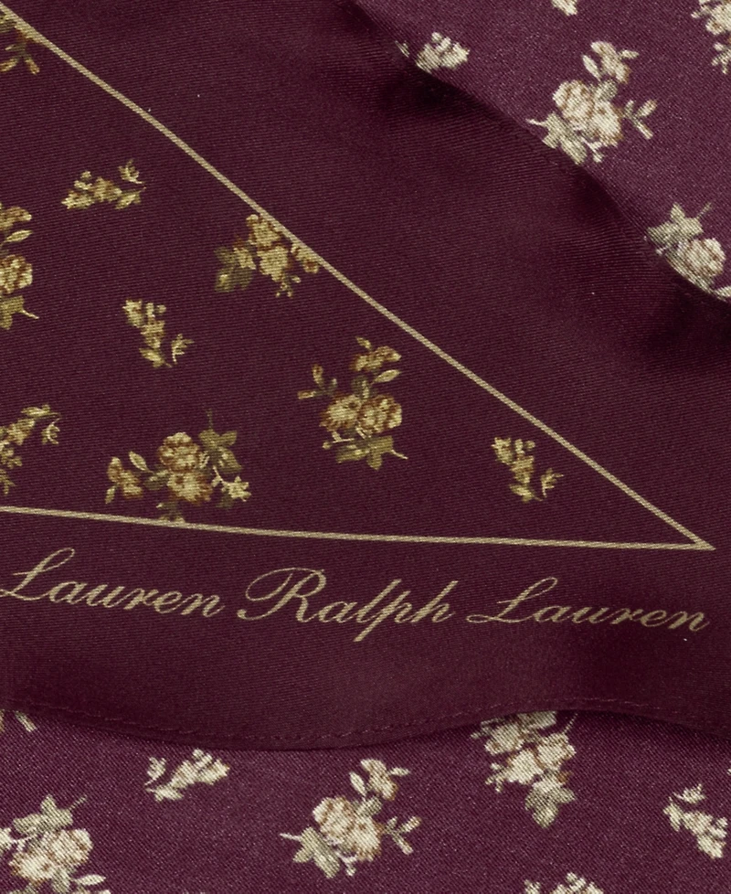 Lauren Ralph Lauren Floral Small Diamond Scarf