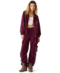 Steve Madden Women's Jacey Zip-Front Jacket