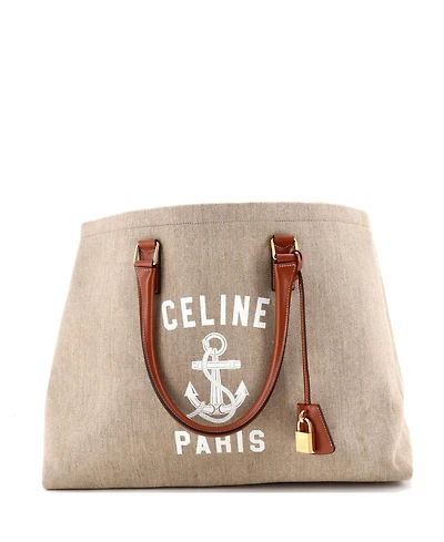 Pre-Owned Celine St. Tropez Horizontal Cabas Tote Canvas with Leather