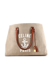 Pre-Owned Celine St. Tropez Horizontal Cabas Tote Canvas with Leather