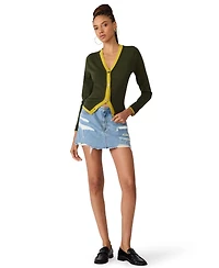 Steve Madden Women's Arwen Button-Front Cardigan Sweater