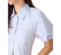 Steve Madden Women's Reece Cotton Button-Front Shirt