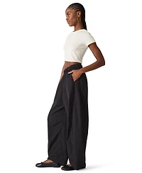 Steve Madden Women's Khoda Mid-Rise Barrel Track Pants