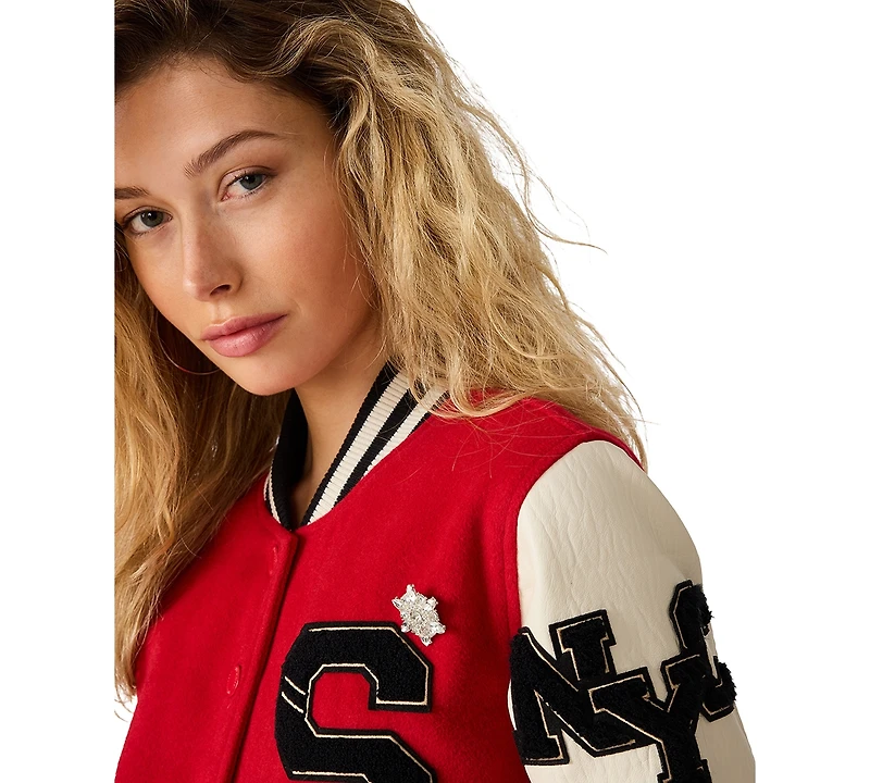 Steve Madden Juniors' Rooney Snap-Front Jacket