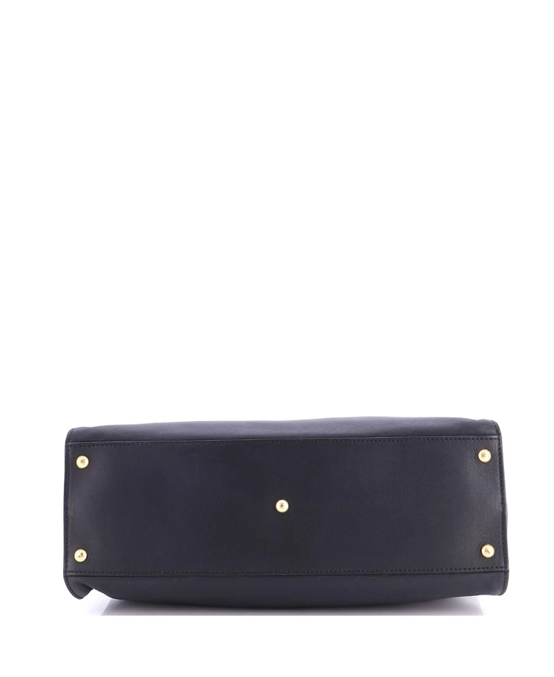 Pre-Owned Fendi Large Peekaboo Bag Rigid Leather