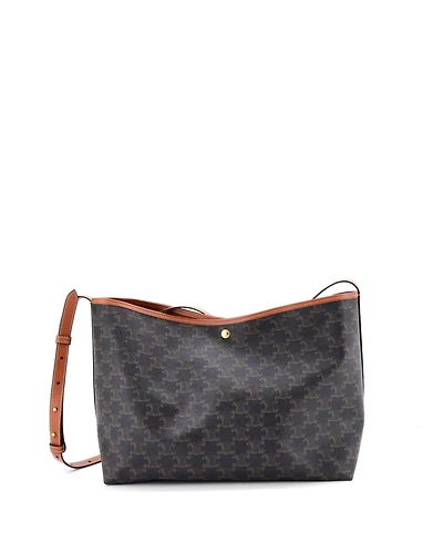 Pre-Owned Celine Soft Shopper Tote Triomphe Coated Canvas
