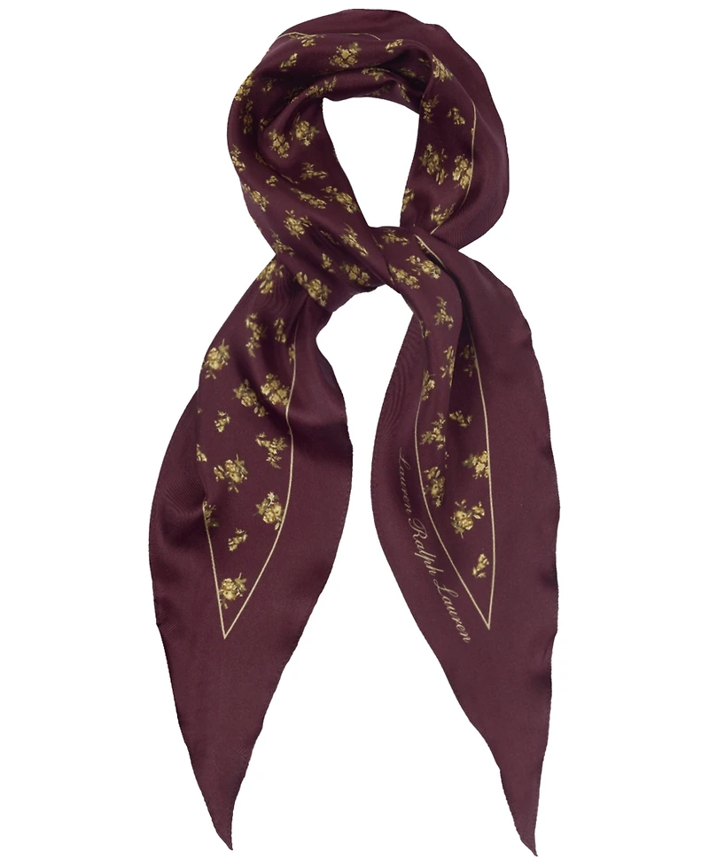 Lauren Ralph Lauren Floral Small Diamond Scarf