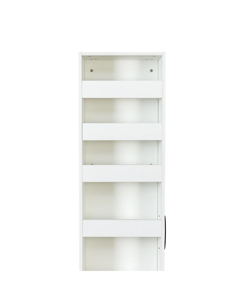 Flynama 7 Tier Slim Pull Out Storage Shelf Narrow Gap Organizer For Kitchen Living Room