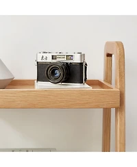 flynama 3 Tier Solid Wood Entryway Storage Bench Multifunctional A-shaped Ladder Shelf Rack
