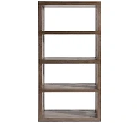 Bernhardt Outline 78" Textured Wood Finished Etagere