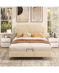 Costway 1 Pieces 2-Drawer Nightstand Modern Bedside Table with Storage Raised Edge for Living Room