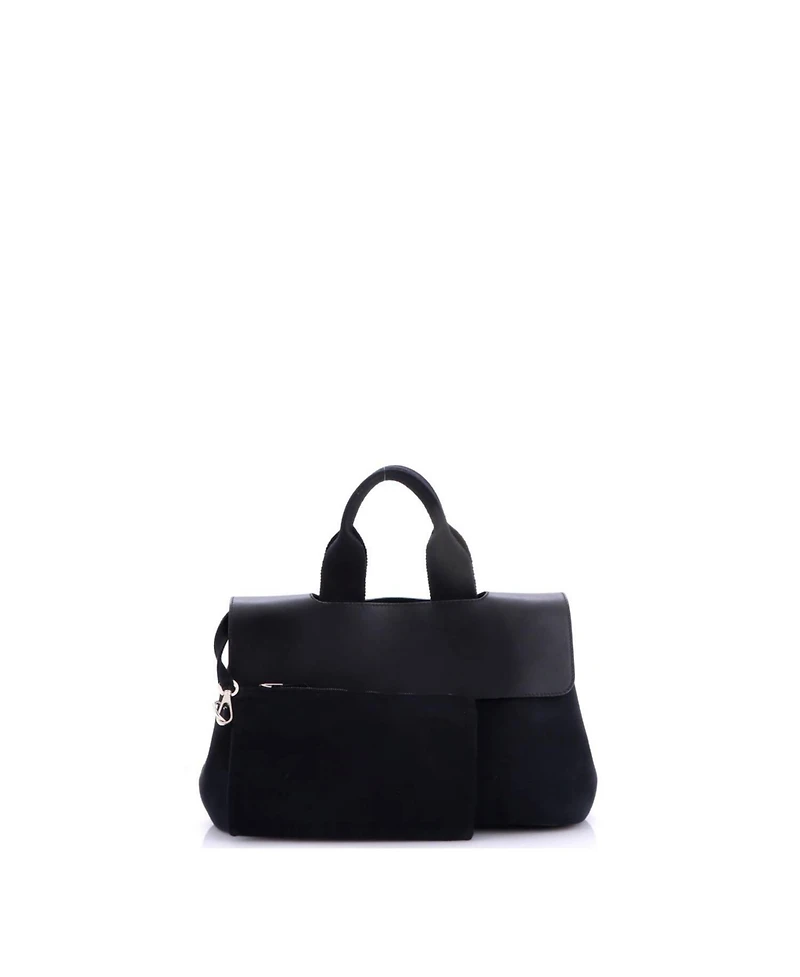 Pre-Owned HERMES Pm Valparaiso Bag Toile and Leather