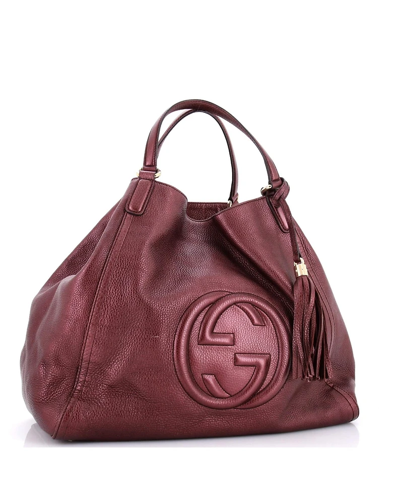 Pre-Owned Gucci Large Soho Shoulder Bag Leather