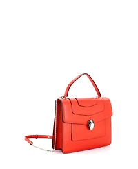 Pre-Owned Bvlgari Medium Serpenti Forever Top Handle Bag Leather