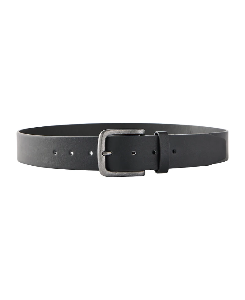 Cotton On Men's Classic Wide Square Buckle Belt