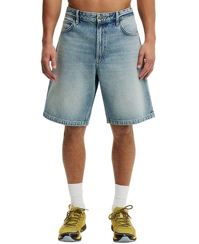 Cotton On Men's Extra Baggy Denim Relaxed-Fit Shorts