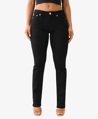 True Religion Women's Billie Mid-Rise Straight Jeans
