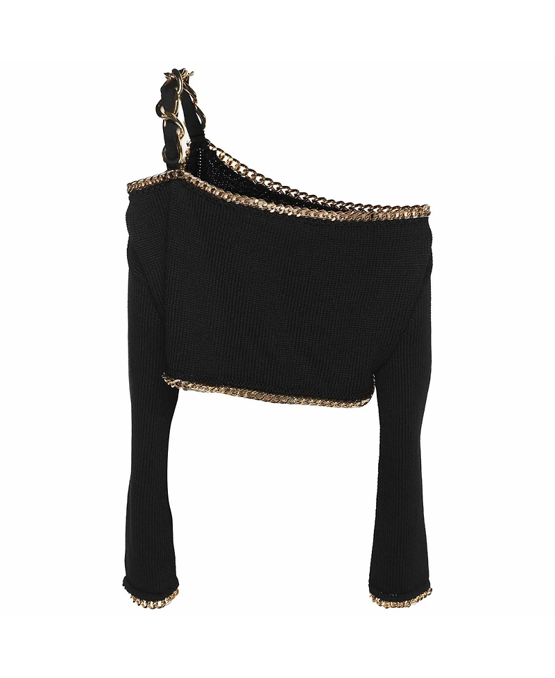 Pre-Owned Balmain Women's Rib Knit Top