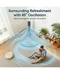 Cowsar 36'' Bladeless Tower Fan with Remote, Quiet Cooling