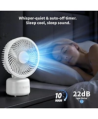Cowsar 12-Inch Quiet Desk Fan with Remote and 10-Hour Timer