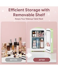 Cowsar 4L Mini Makeup Fridge with Mirror