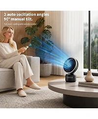 Cowsar 12-Inch Quiet Desk Fan with Remote and 10-Hour Timer