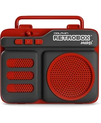 Dolphin Retrobox Mini Portable Bluetooth Speaker with Fm Radio, Usb, Micro Sd and Aux Jack