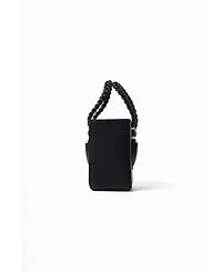 Mesan Women's Boxy Tote with Gold Hardware