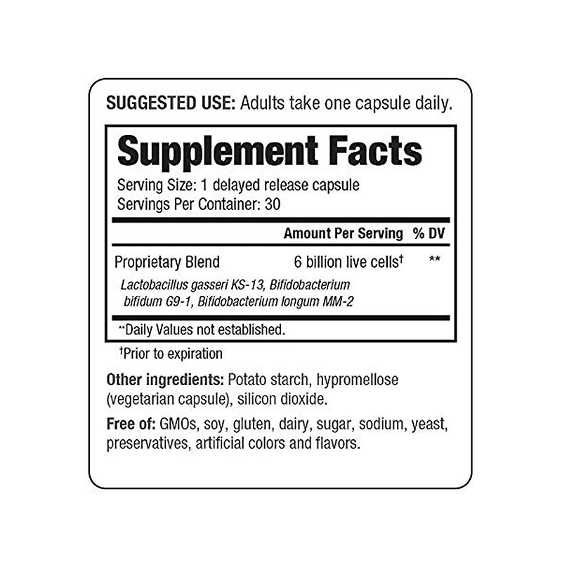 Kyo-Dophilus Fifty+ Probiotic, Restore digestive and immune support, 30 Vegetarian Capsules