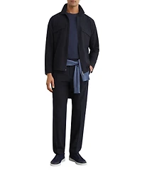 Reiss Men's Sidney Stripe Zip-Through Overshirt