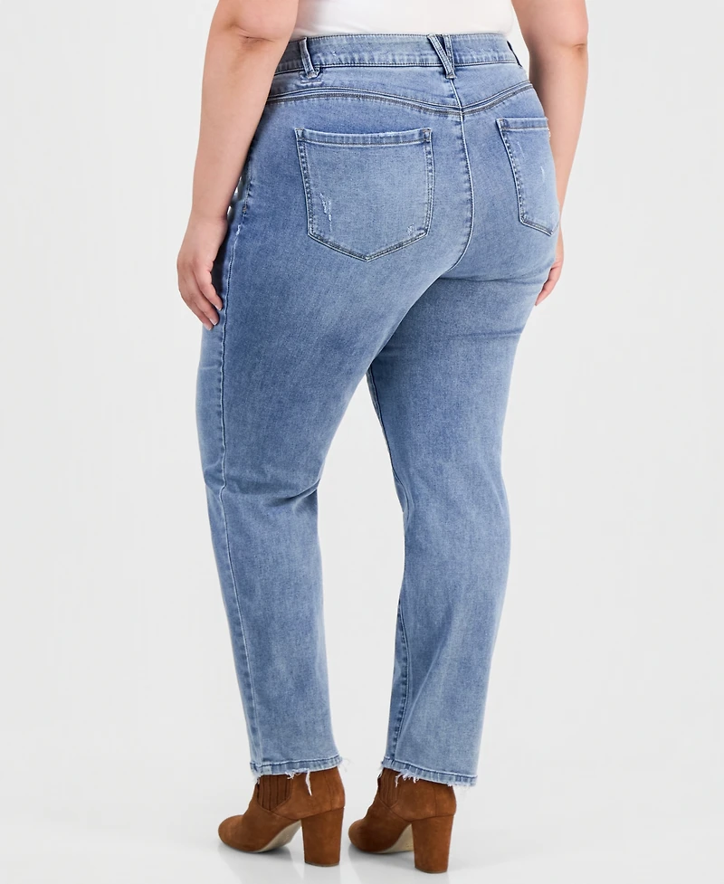 Democracy Trendy Plus AbSolution High-Rise Slim Straight-Leg Jeans
