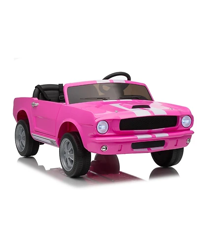 homfan 46.1 x 24.8 x 16.9 Inch Licensed Shelby Ride On Car for Kids 24V 2 Seater Electric Car Toy with Remote for Outdoor Play