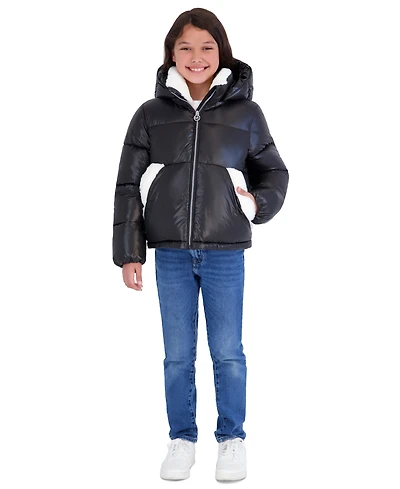 Michael Kors Girls' 5-16 Heavy Weight Long-Sleeve Puffer Jacket