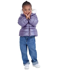 Michael Kors Toddler Girls' 2T-5T Pearlized Peplum Long-Sleeve Puffer Jacket