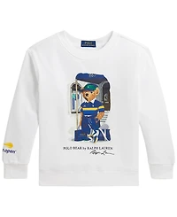 Polo Ralph Lauren Boys' 2T-7 Us Open Polo Bear Long-Sleeve Sweatshirt