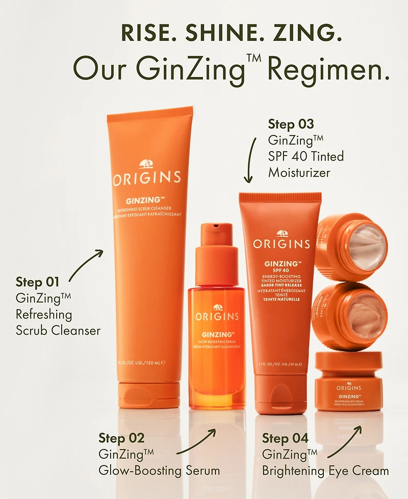 Origins Ginzing Brightening Cool Mini Eye Cream, 0.16 oz.