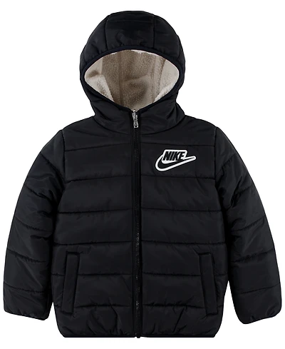 Nike Little Boys Reversible Faux-Sherpa Jacket