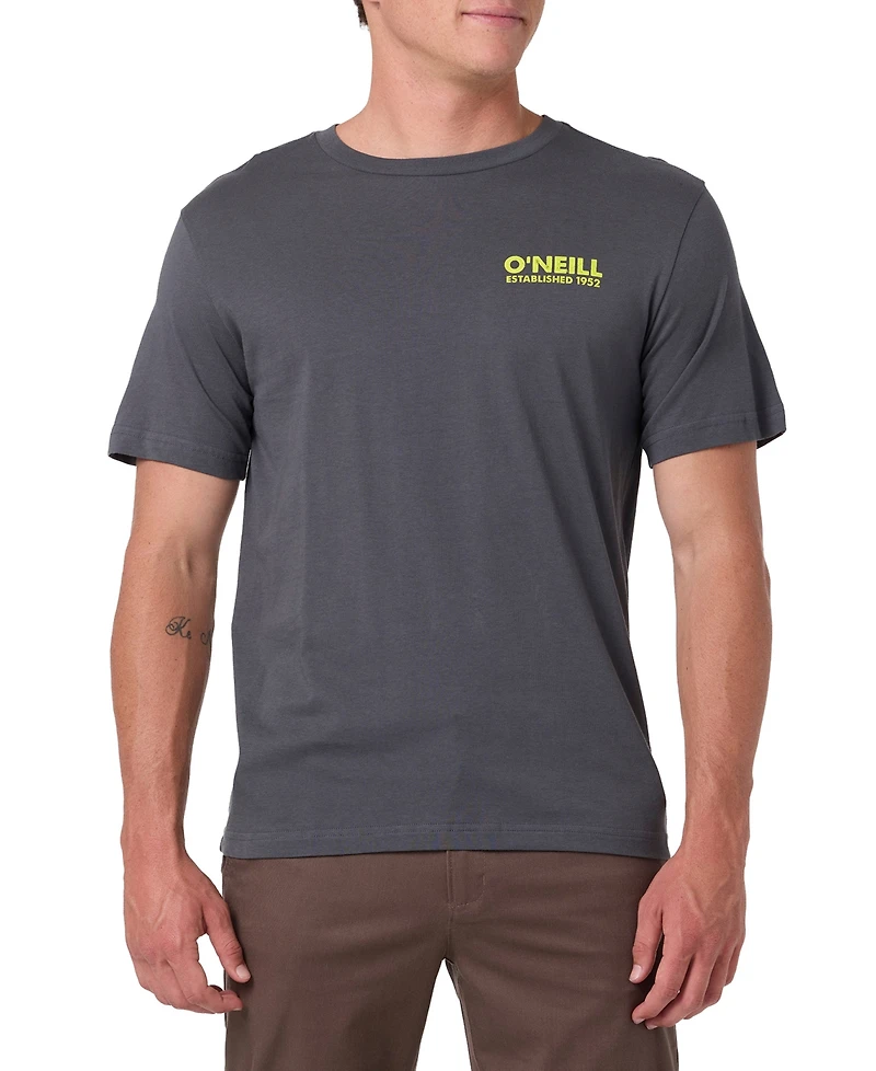 O'Neill Men's Livin' For Adventure Palm Tree Graphic T-Shirt