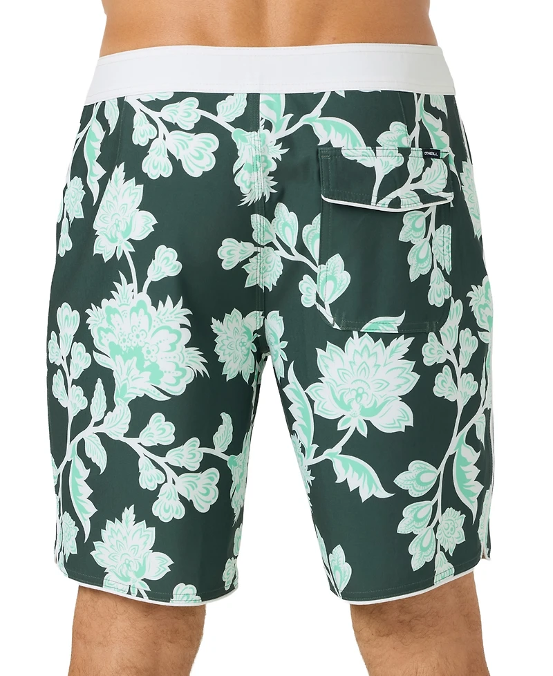 O'Neill Men's Hyperfreak Mysto Scallop Regular-Fit Board Shorts
