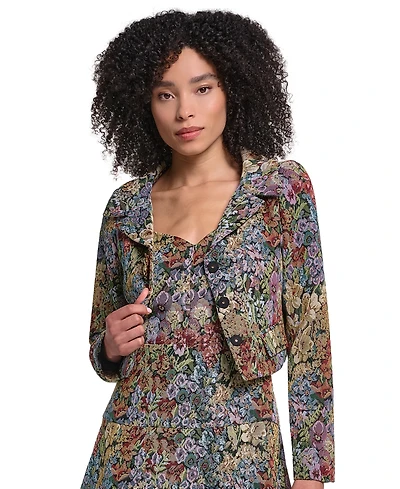 Karl Lagerfeld Paris Women's Floral Tapestry Jacket