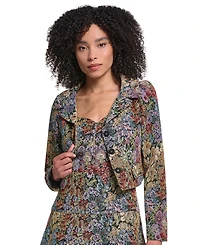Karl Lagerfeld Paris Women's Floral Tapestry Jacket