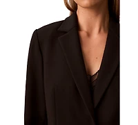 Calvin Klein Women's One-Button Notch Collar Jacket