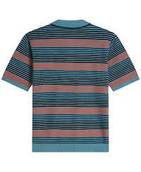 Scotch & Soda Men's Striped Knitted Regular-Fit Polo Shirt